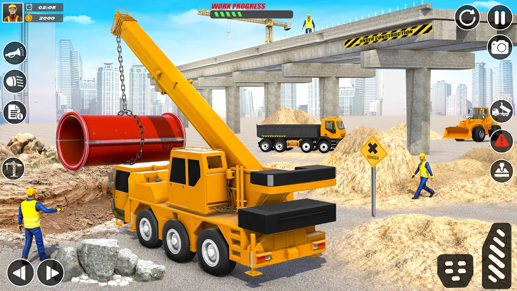 Скачать City Builder Construction Sim на Android — Безлимитные деньги и все уровни — скриншот 3