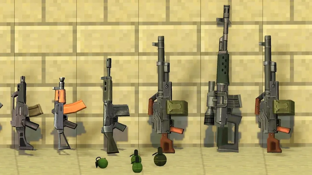 StrikeBox: Sandbox&Shooter — Мод: Безлимитные ресурсы и оружие — скриншот 2
