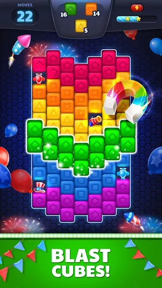 Скачать взлом Cubes Empire Champions на Андроид — Безлимитные монеты и жизни — скриншот 2