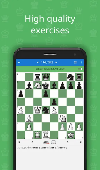 Chess Tactics for Beginners MOD — Решены все шахматные задачи на Андроид — скриншот 1