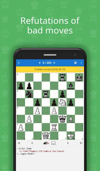 Chess Tactics for Beginners MOD — Решены все шахматные задачи на Андроид — скриншот 3