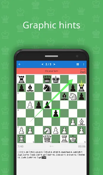Взломанная Chess Opening Lab (1400-2000] на Андроид — Безлимитный анализ и все дебюты — скриншот 1