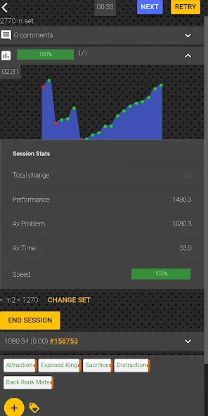 Chess tempo - Train chess tact на Андроид — Безлимитные шахматные задачи — скриншот 2