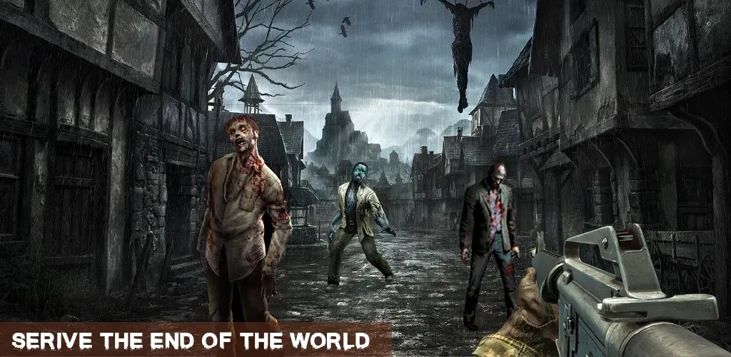 Скачать Zombie Games 3d 2024 : fps War на телефон — Безлимитные патроны и здоровье — скриншот 5