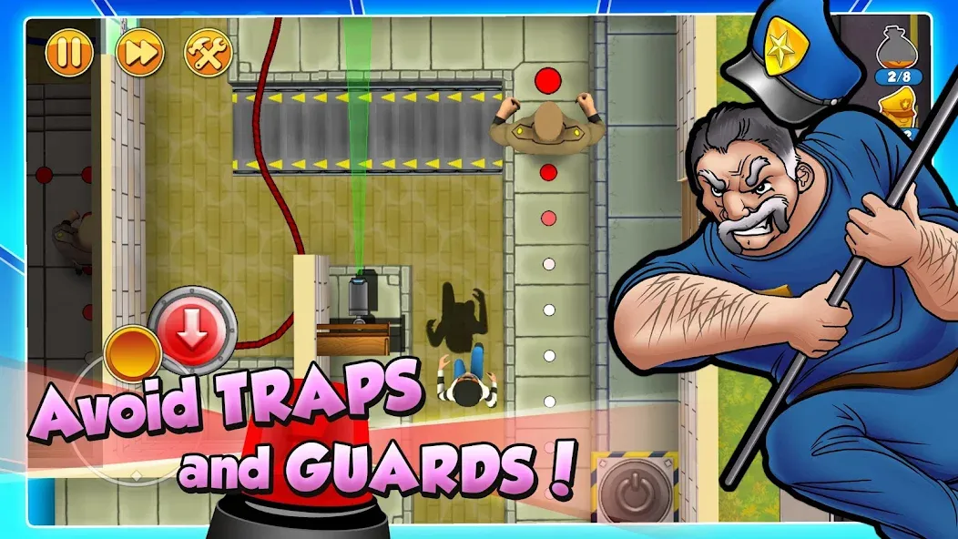 Robbery Bob 2: Double Trouble — Мод: Безлимитные деньги и открыты все уровни — скриншот 2
