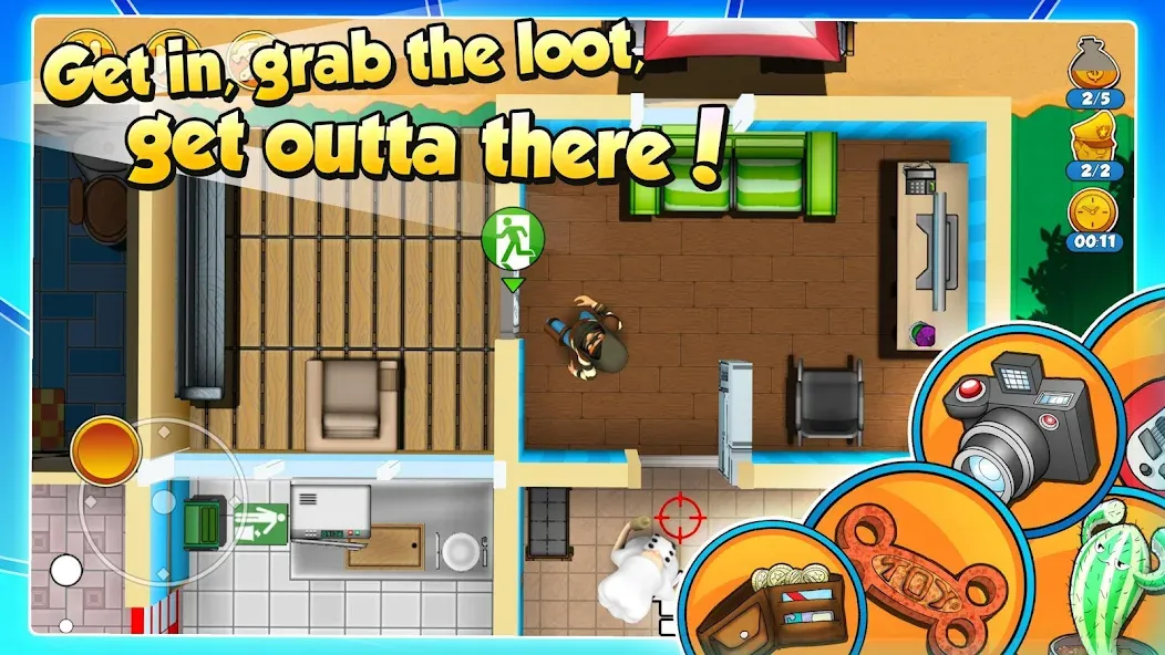 Robbery Bob 2: Double Trouble — Мод: Безлимитные деньги и открыты все уровни — скриншот 3