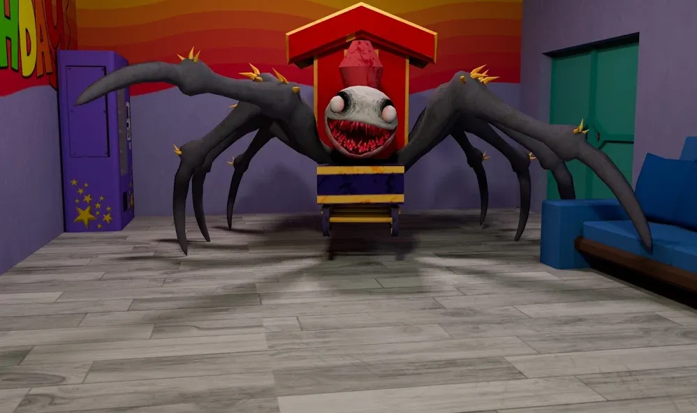 Spider Train Monsters Survival MOD APK — Безлимитные ресурсы и бессмертие — скриншот 4 Spider Train Monsters Survival MOD APK — Безлимитные ресурсы и бессмертие — скриншот 4