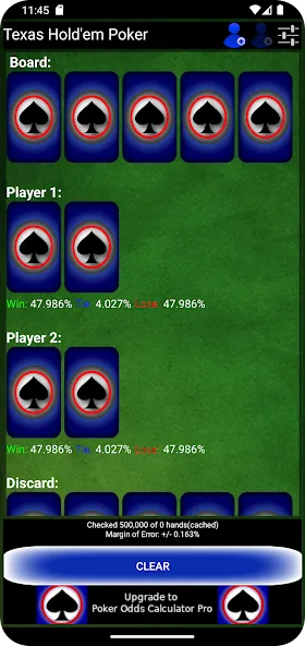 Poker Odds Calculator MOD APK на Android — Точный расчет шансов в покере — скриншот 2