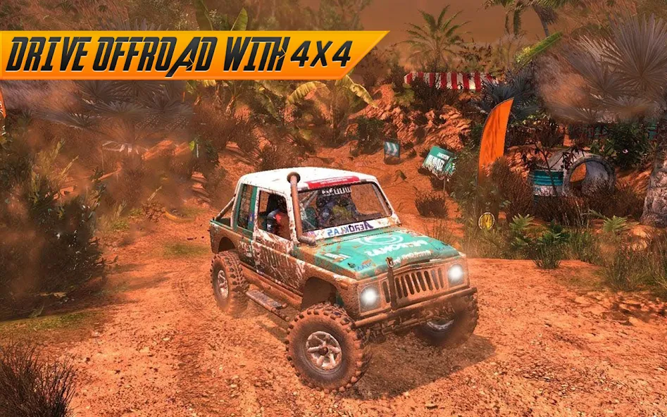 Offroad Jeep Driving Simulator Mod APK Безлимитные деньги и топливо — Скачать на Андроид — скриншот 3