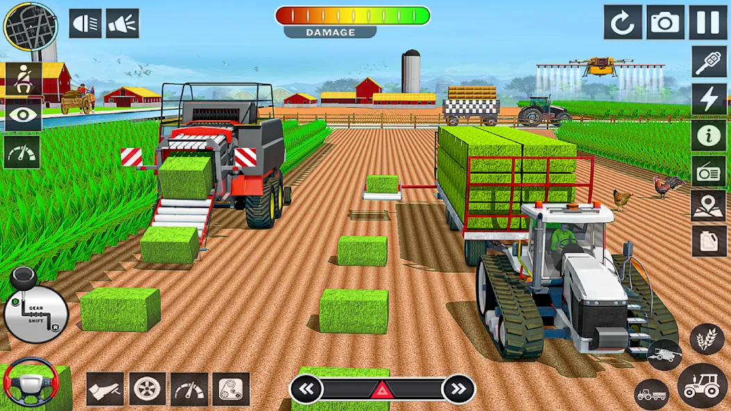 Big Tractor Farming Simulator MOD — Безлимитные деньги и топливо на Андроид — скриншот 5 Big Tractor Farming Simulator MOD — Безлимитные деньги и топливо на Андроид — скриншот 5
