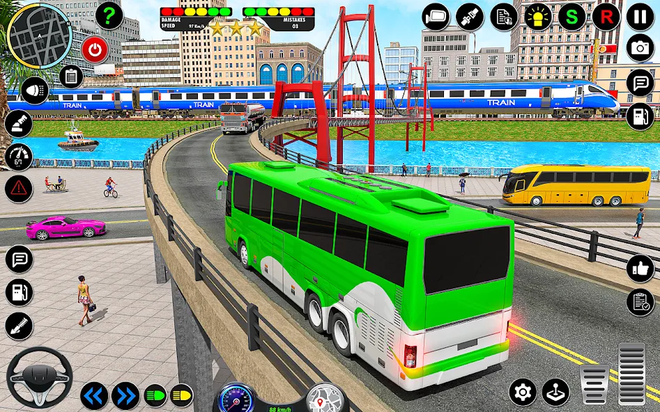 City Bus Simulator 3D Bus Game — Без рекламы и много денег — скриншот 4