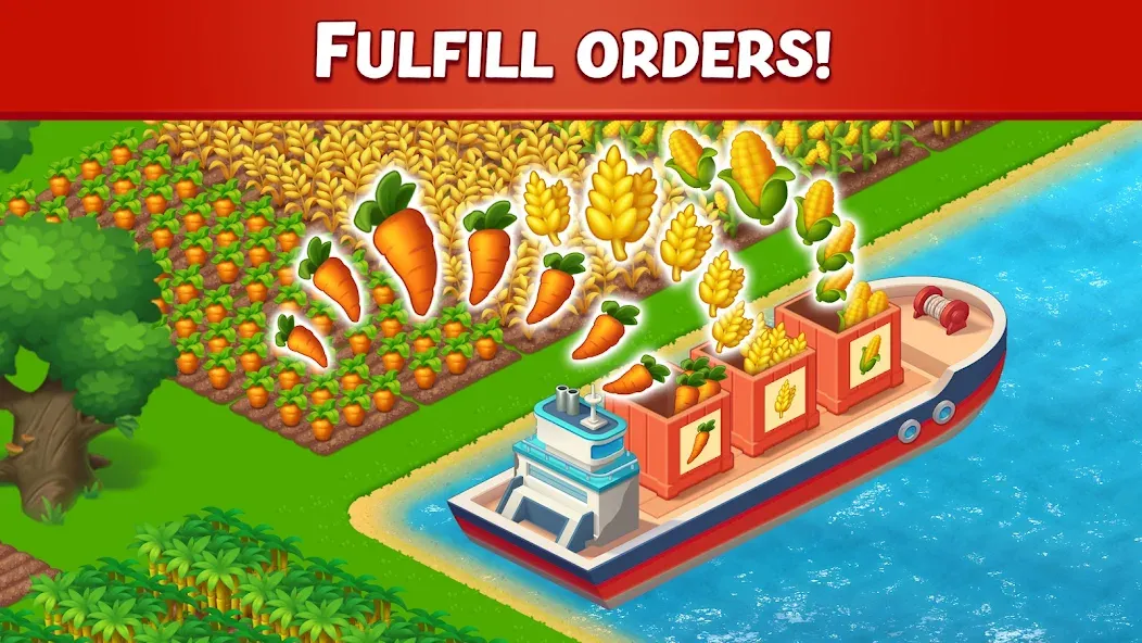 Скачать Farm City: Farming & Building на Android — Безлимитные деньги и ресурсы — скриншот 3 Скачать Farm City: Farming & Building на Android — Безлимитные деньги и ресурсы — скриншот 3