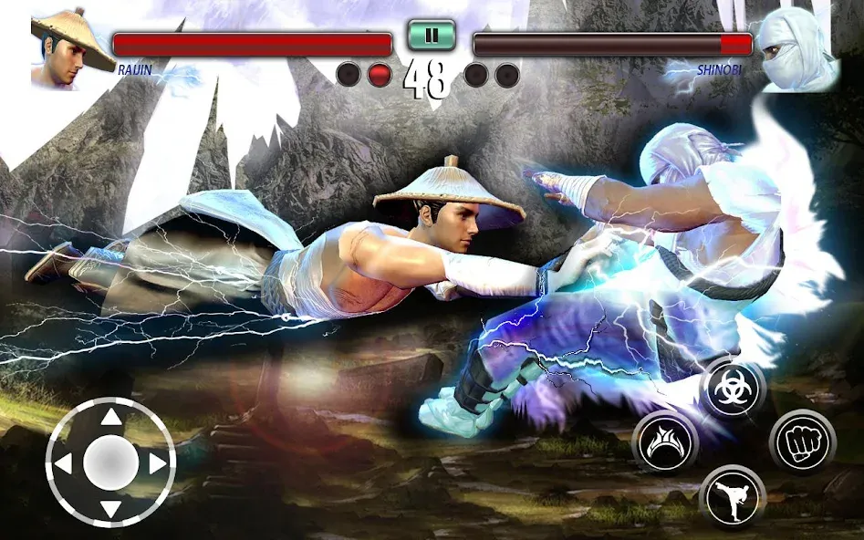 Скачать Ninja Games Fighting: Kung Fu (Мод: Безлимитные деньги и урон) на Андроид — скриншот 1