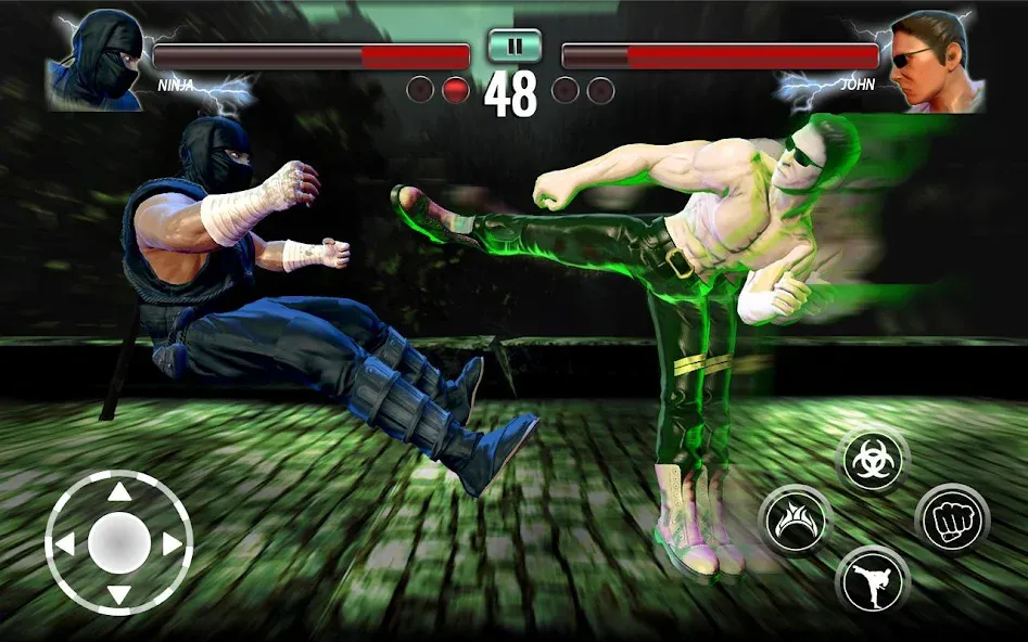 Скачать Ninja Games Fighting: Kung Fu (Мод: Безлимитные деньги и урон) на Андроид — скриншот 2