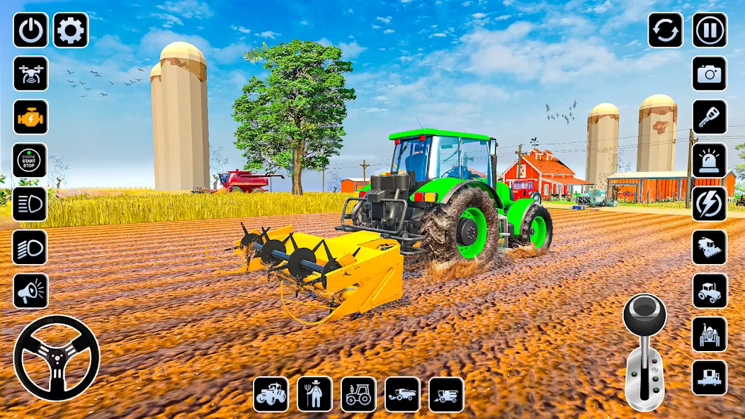 Скачать Farming Games & Tractor Games (Мод: Безлимитные деньги и техника) на Андроид — скриншот 3