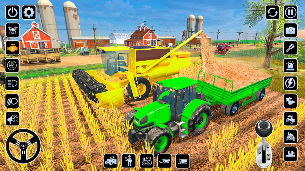 Скачать Farming Games & Tractor Games (Мод: Безлимитные деньги и техника) на Андроид — скриншот 4