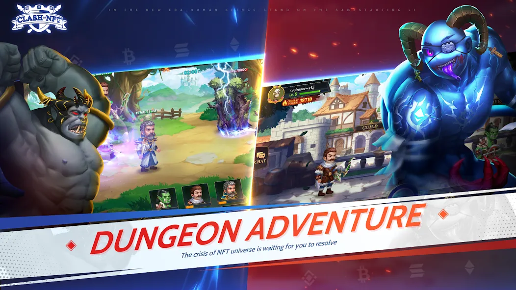 Скачать Clash Of NFT MOD APK — Безлимитные ресурсы и усиленные герои — скриншот 3