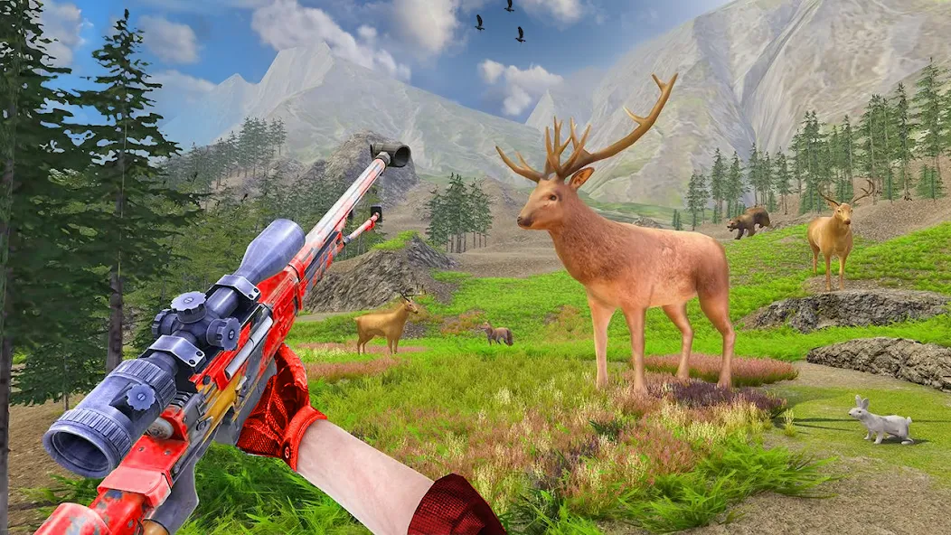 Скачать Animal Hunting -Shooting Games — Модификация Безлимитные патроны и открыто всё — скриншот 3