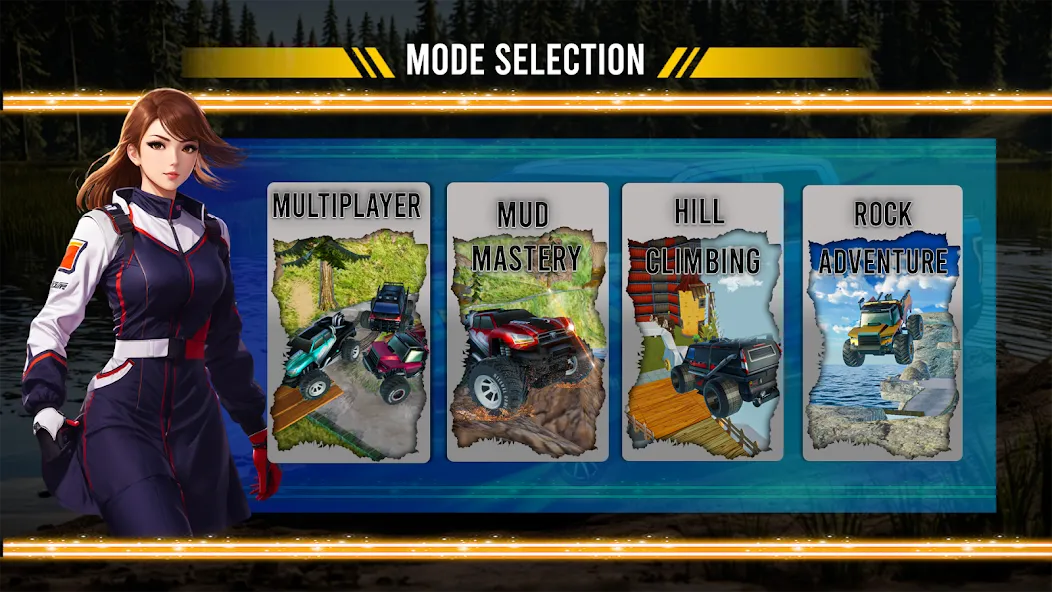 Mountain Climb 4x4 Car Games Mod APK Безлимитные деньги и топливо — Скачать на Андроид — скриншот 3