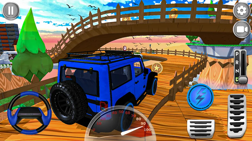 Mountain Climb 4x4 Car Games Mod APK Безлимитные деньги и топливо — Скачать на Андроид — скриншот 5