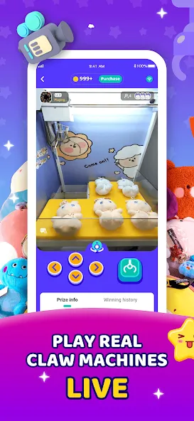 Скачать Claw Eden - Real Claw Machine на Android — Безлимитные монеты и призы — скриншот 1
