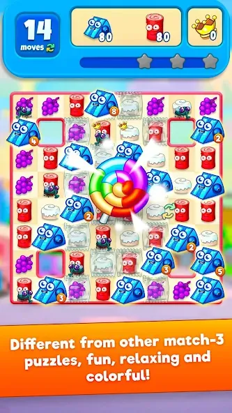 Sugar Heroes - match 3 game MOD APK на Android — Безлимитные жизни и подсказки — скриншот 1