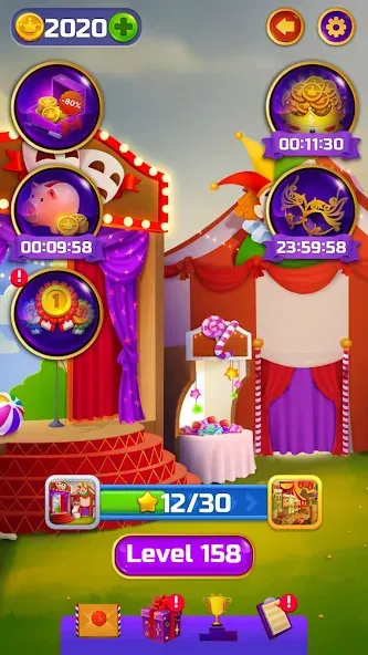Circus Words: Magic Puzzle (Мод Без рекламы и подсказки доступны) — скриншот 5