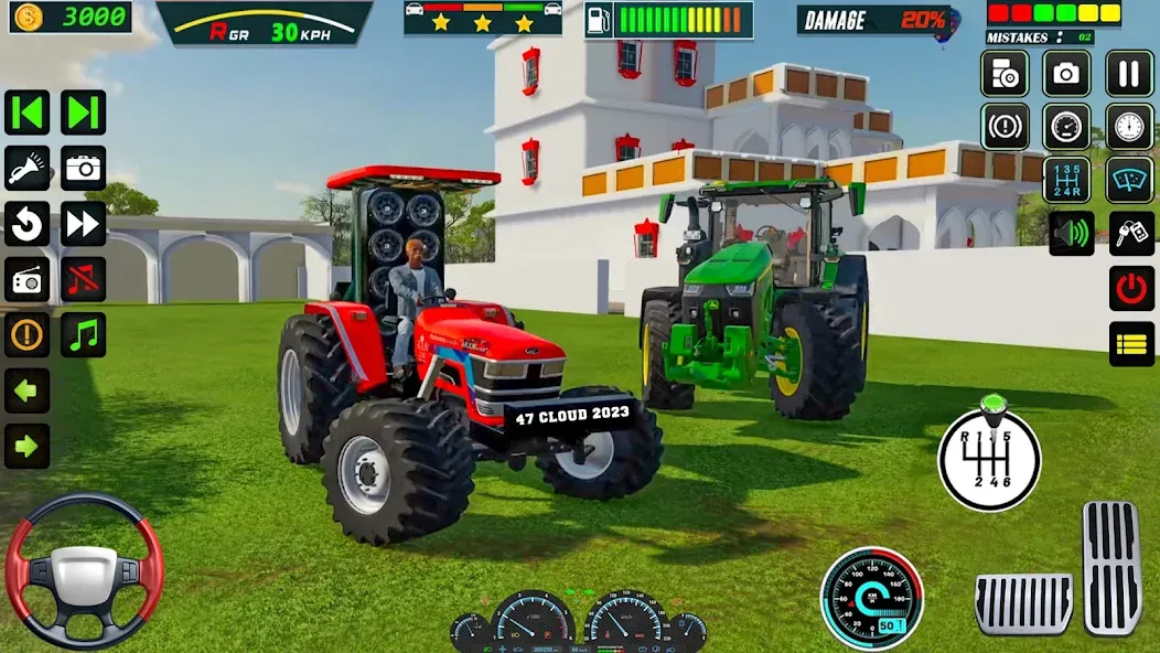 US Tractor Farming Games 3d — Мод: Безлимитные деньги и топливо — скриншот 1
