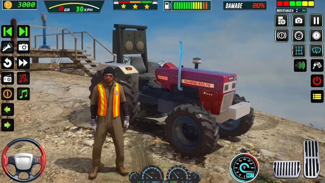US Tractor Farming Games 3d — Мод: Безлимитные деньги и топливо — скриншот 3