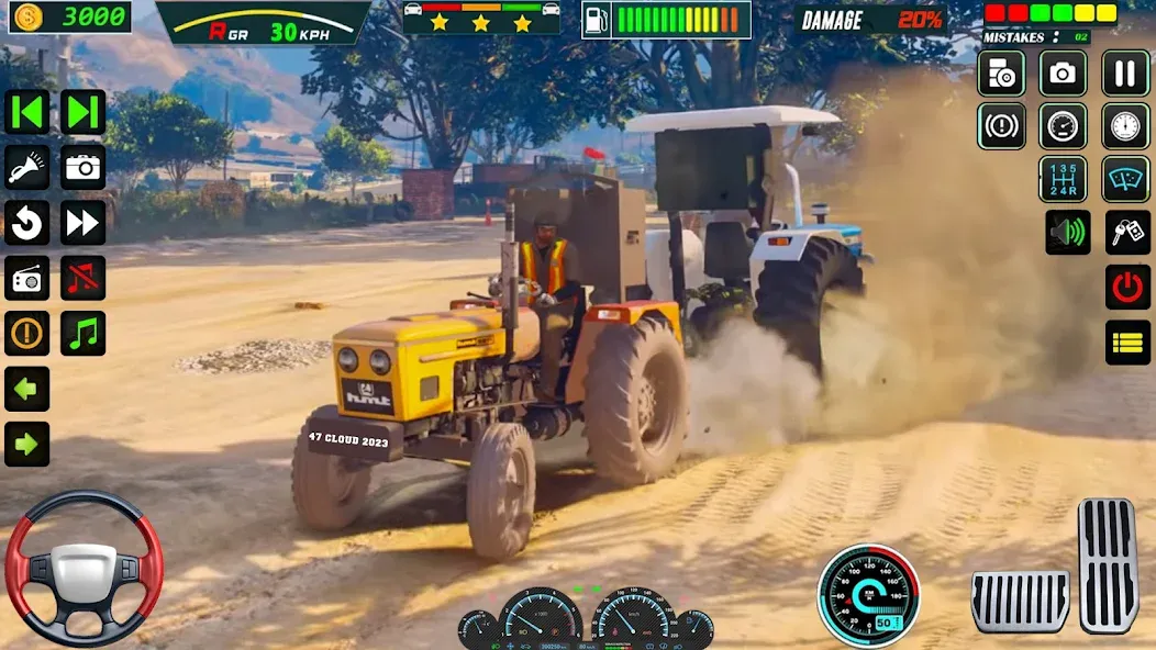 US Tractor Farming Games 3d — Мод: Безлимитные деньги и топливо — скриншот 4