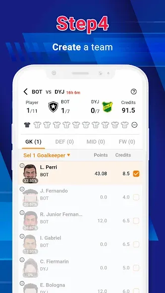 Legend Fantasy- Fantasy sports (Мод Безлимитные монеты и премиум-функции) — скриншот 5 Legend Fantasy- Fantasy sports (Мод Безлимитные монеты и премиум-функции) — скриншот 5
