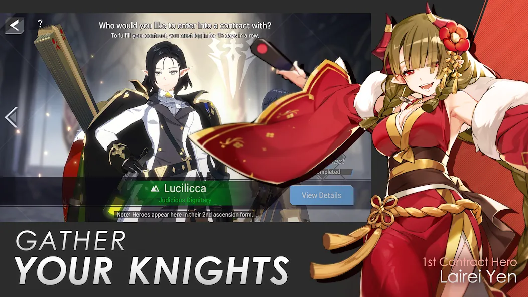 Lord of Heroes: anime games — Мод: Много ресурсов и усиленные герои — скриншот 3