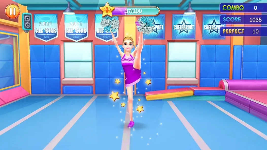 Взлом Cheerleader Champion Dance Now — Открыты все танцевальные костюмы — скриншот 4