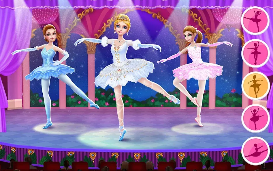 Скачать Pretty Ballerina - Girl Game с модом — Открыты все наряды и уровни — скриншот 1