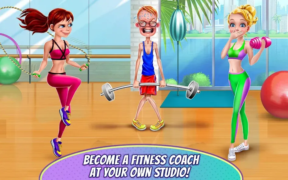 Fitness Girl - Dance & Play MOD APK — Безлимитные монеты и все танцы открыты — скриншот 2 Fitness Girl - Dance & Play MOD APK — Безлимитные монеты и все танцы открыты — скриншот 2