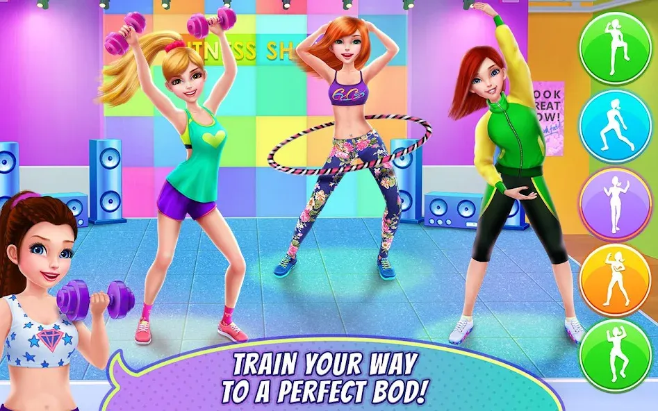 Fitness Girl - Dance & Play MOD APK — Безлимитные монеты и все танцы открыты — скриншот 3 Fitness Girl - Dance & Play MOD APK — Безлимитные монеты и все танцы открыты — скриншот 3
