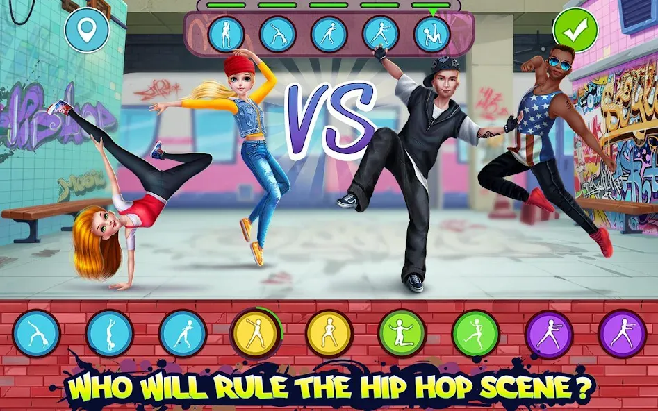 Скачать Hip Hop Battle - Girls vs Boys с модом — Безлимитные деньги и все наряды — скриншот 1 Скачать Hip Hop Battle - Girls vs Boys с модом — Безлимитные деньги и все наряды — скриншот 1
