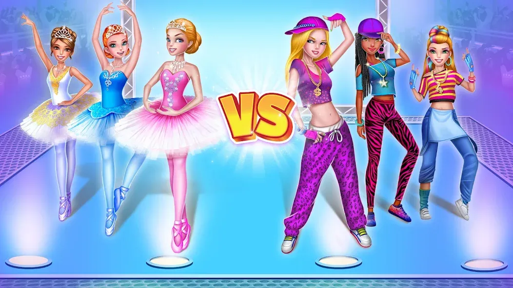 Dance Clash: Ballet vs Hip Hop — Безлимитные монеты и открыты все уровни — скриншот 1