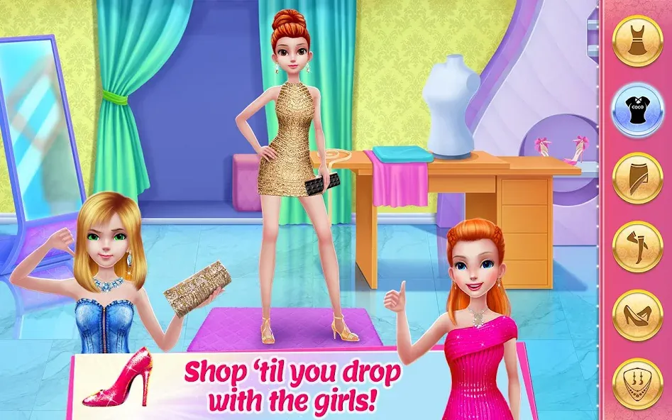 Girl Squad - BFF in Style MOD — Безлимитные деньги и наряды на Андроид — скриншот 1 Girl Squad - BFF in Style MOD — Безлимитные деньги и наряды на Андроид — скриншот 1