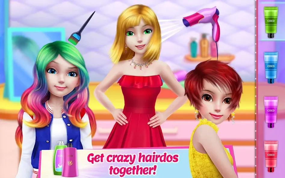 Girl Squad - BFF in Style MOD — Безлимитные деньги и наряды на Андроид — скриншот 2 Girl Squad - BFF in Style MOD — Безлимитные деньги и наряды на Андроид — скриншот 2