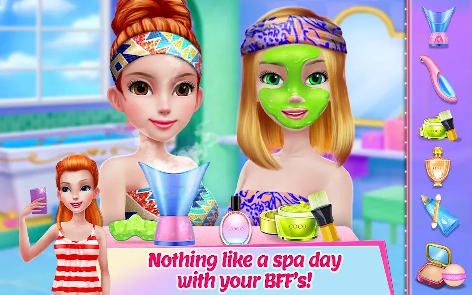 Girl Squad - BFF in Style MOD — Безлимитные деньги и наряды на Андроид — скриншот 3 Girl Squad - BFF in Style MOD — Безлимитные деньги и наряды на Андроид — скриншот 3