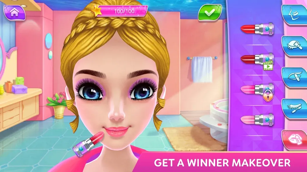 Gymnastics Superstar Star Girl на Андроид — Безлимитные деньги и все костюмы — скриншот 3