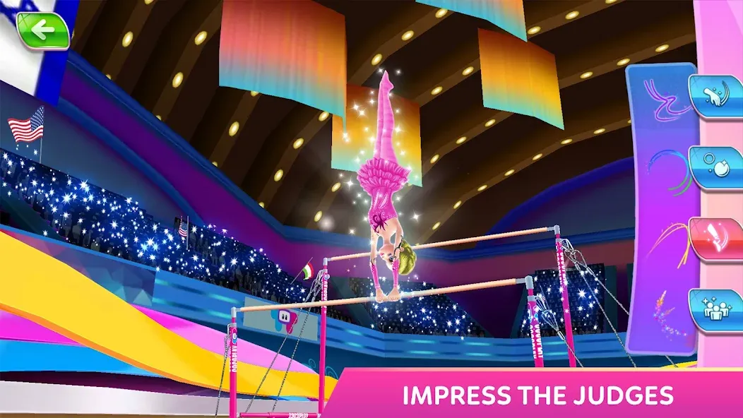 Gymnastics Superstar Star Girl на Андроид — Безлимитные деньги и все костюмы — скриншот 5