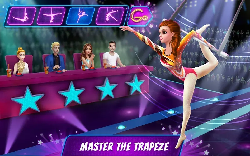 Скачать Acrobat Star Show - Girl Power на телефон — Безлимитные деньги и все костюмы — скриншот 5