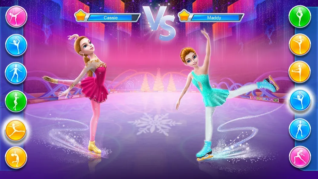 Ice Skating Ballerina Life на Андроид — Разблокированы все костюмы и уровни — скриншот 3