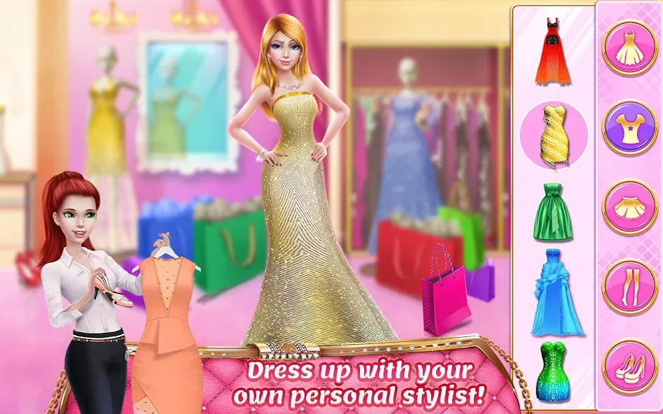 Rich Girl Mall - Shopping Game — Взломанная версия (Безлимитные деньги и все наряды) — скриншот 1