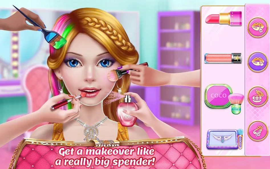 Rich Girl Mall - Shopping Game — Взломанная версия (Безлимитные деньги и все наряды) — скриншот 3