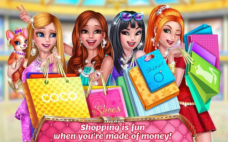 Rich Girl Mall - Shopping Game — Взломанная версия (Безлимитные деньги и все наряды) — скриншот 5