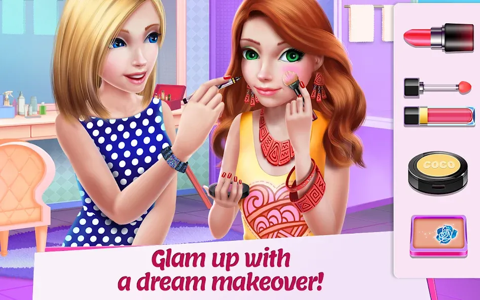 Скачать Shopping Mall Girl: Chic Game (Мод: Безлимитные деньги и все наряды) на Андроид — скриншот 5