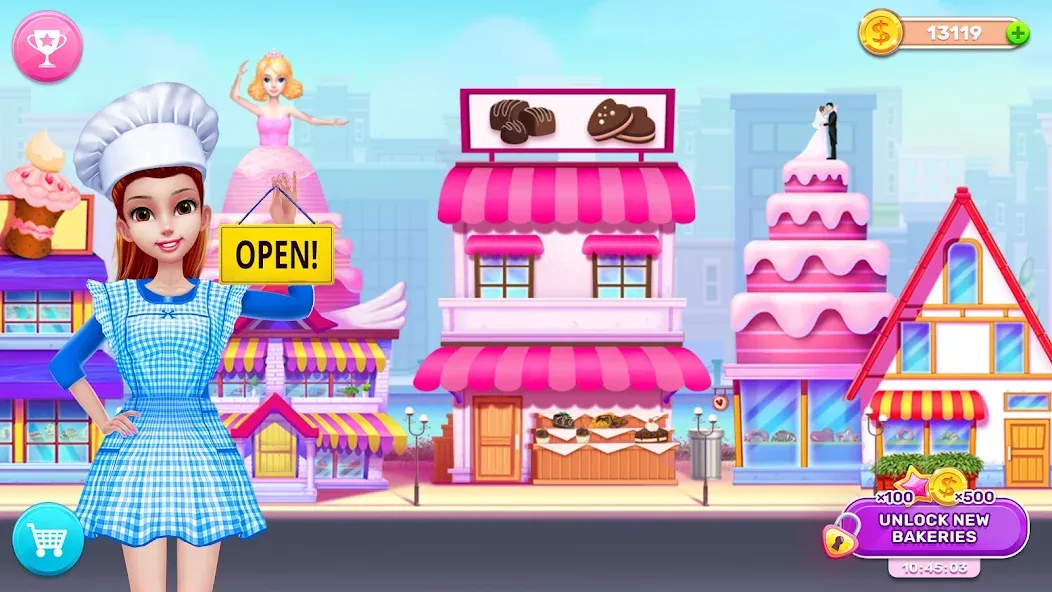 Скачать My Bakery Empire: Bake a Cake — Модификация Безлимитные деньги и ингредиенты — скриншот 2